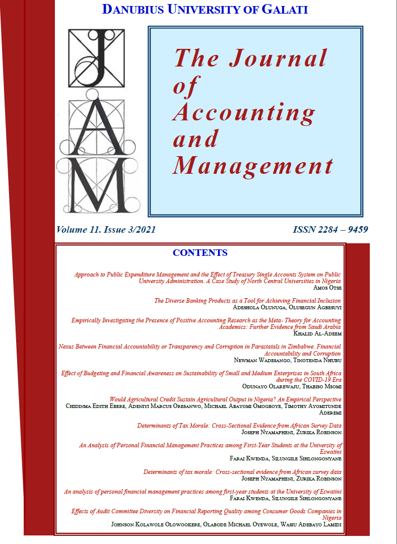 					View Vol. 11 No. 3 (2021): JAM
				